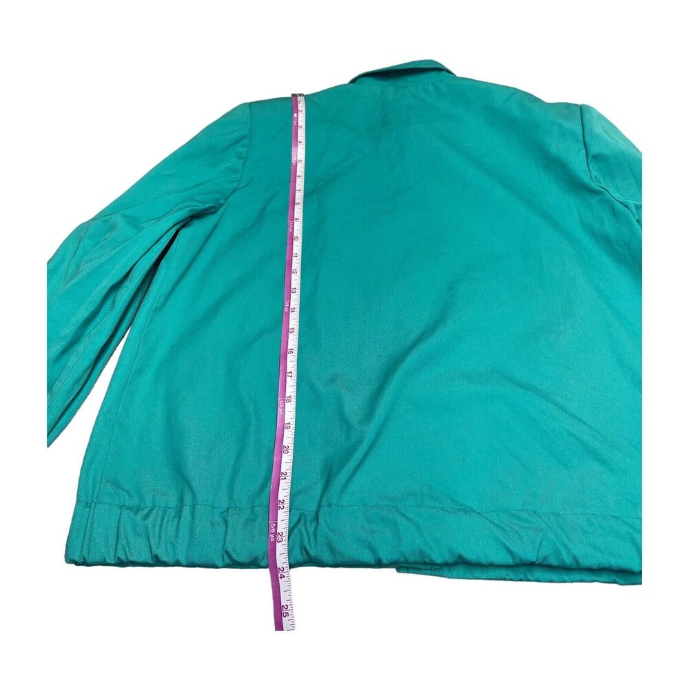 Country Suburbans Long-Sleeved Button-Down Jacket Teal Pockets Women’s Size 12 - Picture 5 of 8